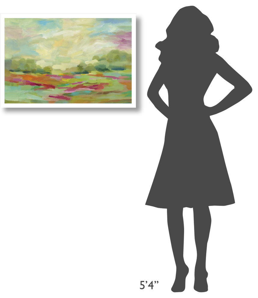 "Sunny Fields" Digital Paper Print by Silvia Vassileva, 32"x22"