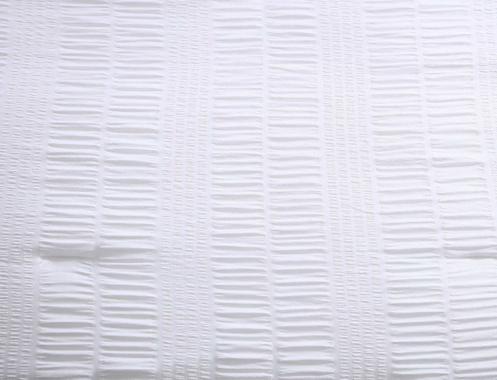 The Nesting Company Elm 3 Piece Comforter Set - King - White