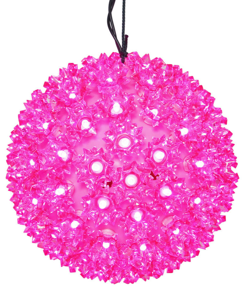 100Lt X 7.5" Led Pink Starlight Sphere
