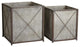 Large Minimalist Galvanized Square Cachepot Set 2 Planters X Design Classic Cube