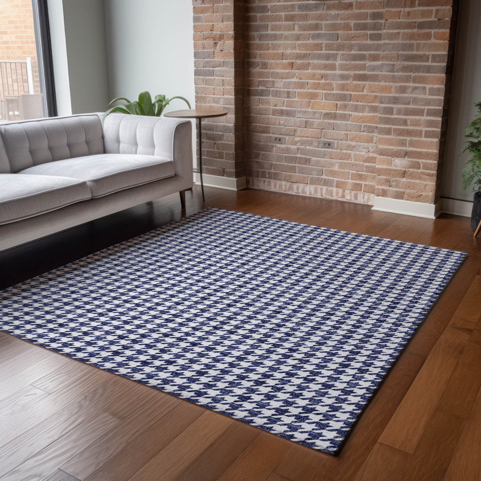 Addison Premium Washable Mayfield AMF137 Blue 5' x 7'6" Rug