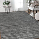Maryland Cecil Indoor/Outdoor Area Rug, Gray, 6'6" x 9'10", Striped