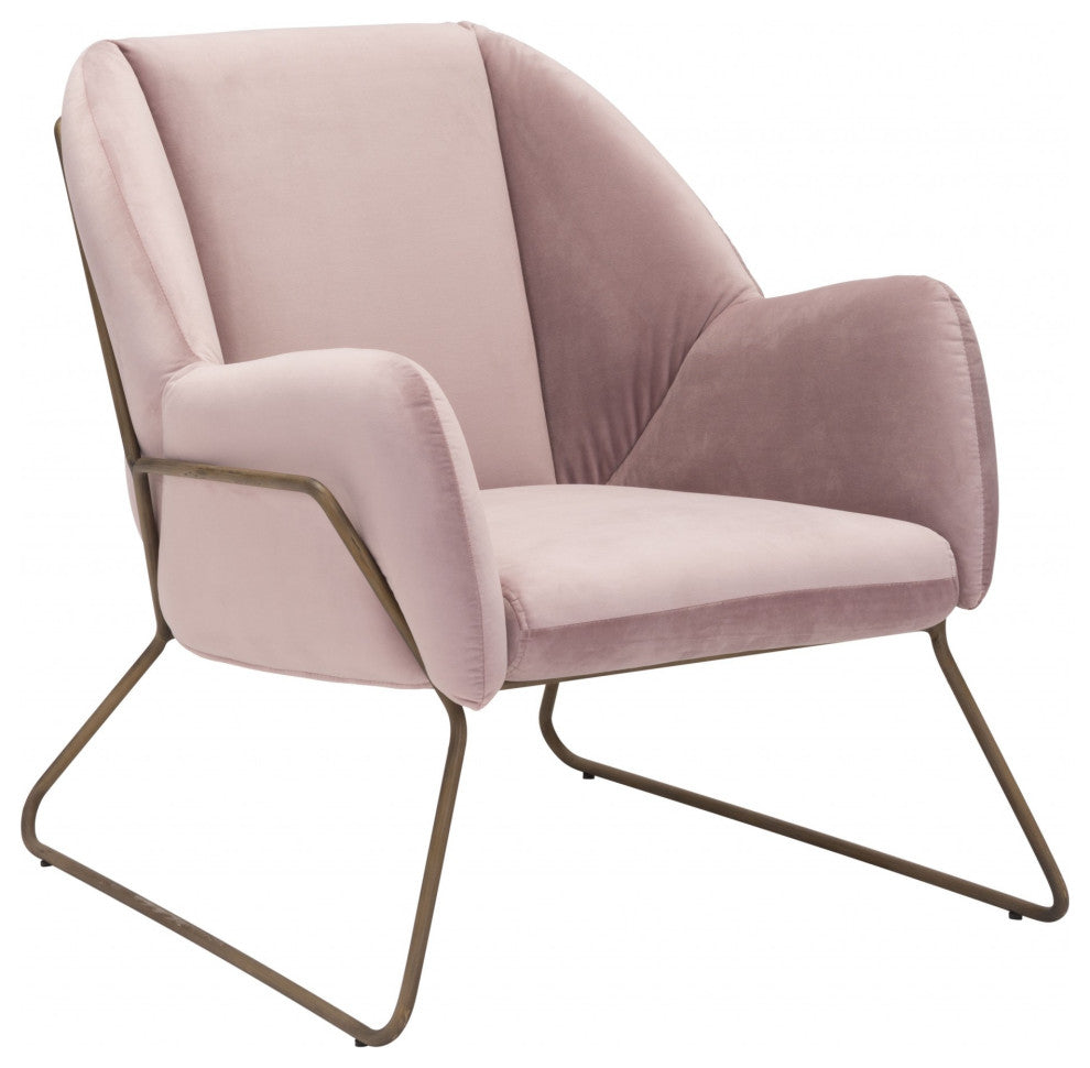 Light Pink and Gold Chair