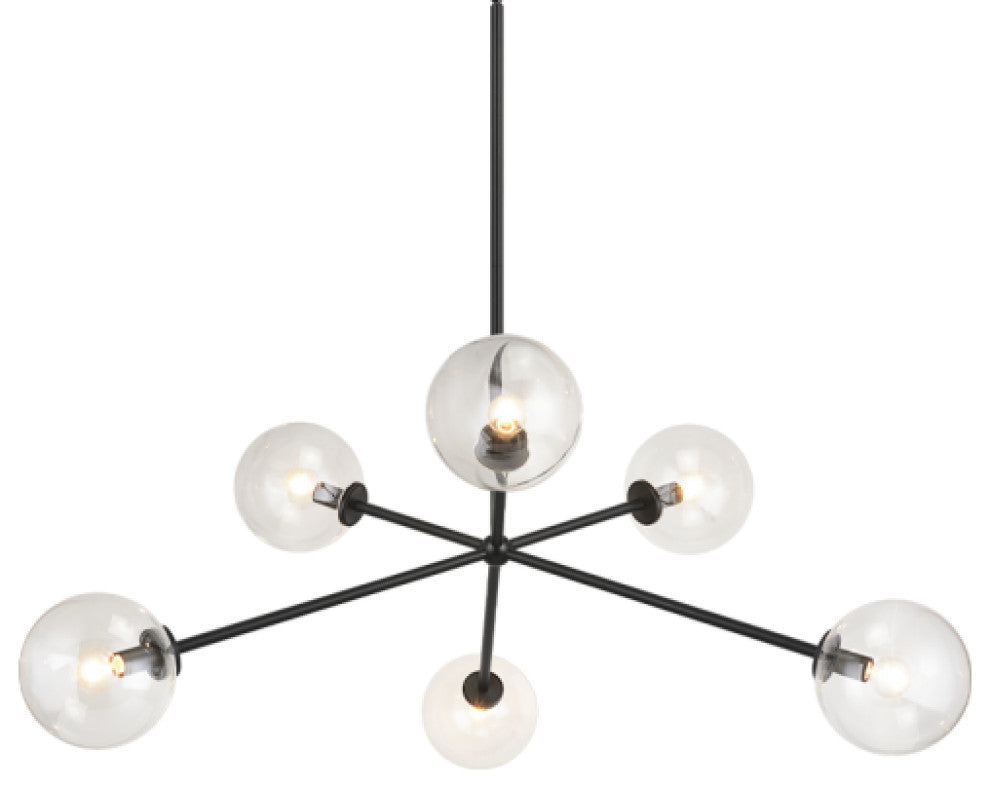 Matteo Lighting C81706BKCL Pendant Light, Finish
