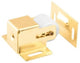 Nuk3y Quick Field-Installed Roller Catch, Polished Brass