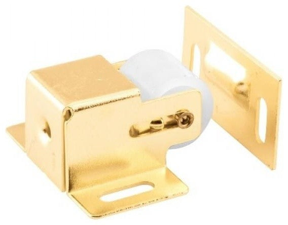 Nuk3y Quick Field-Installed Roller Catch, Polished Brass