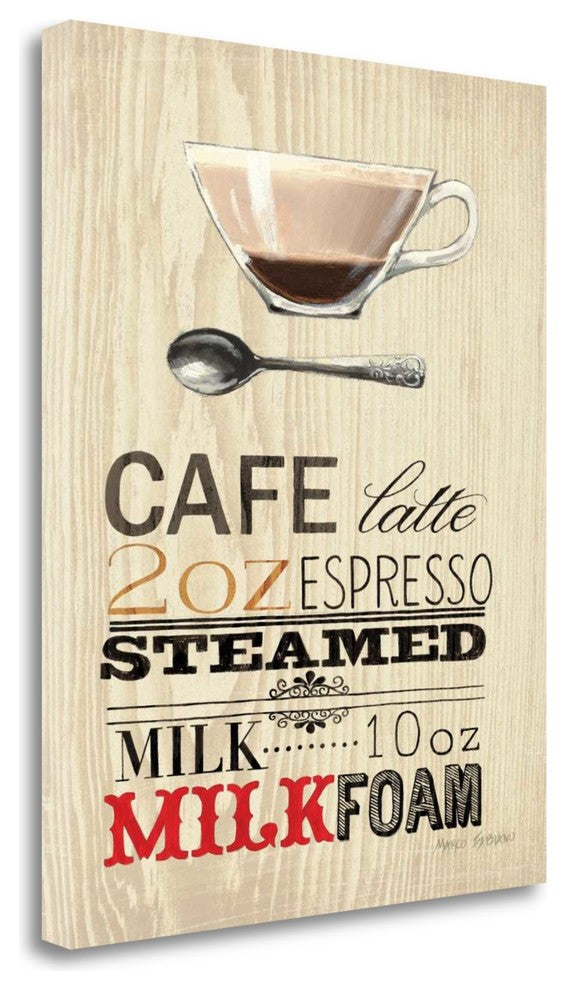 "Cafe Latte" By Marco Fabiano,Ready to Hang Giclee Print on Gallery Wrap Canvas