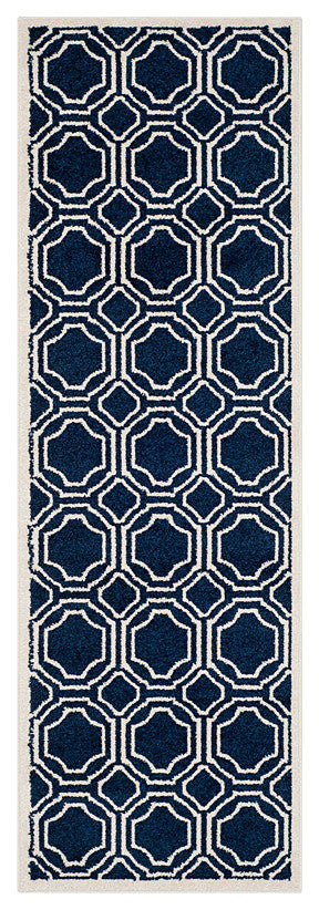 Amherst Amt411P, Navy/Ivory, 6'0" X 9'0"