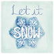 "Snowflake Sayings I" Digital Paper Print by Elyse DeNeige, 38"x38"