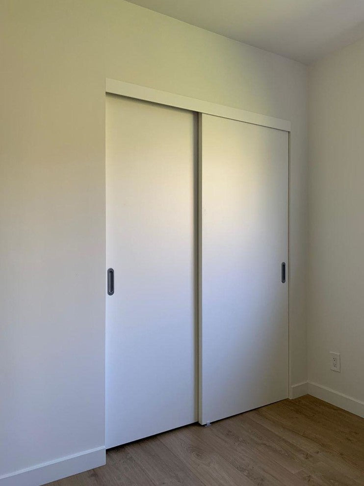 Wood Eco-Veneer Modern Door Slab 30 x 80 | Planum 0010 White Silk