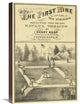 "First nine of the Red Stockings" Canvas Giclee by Vintage Sports, 16"x24"