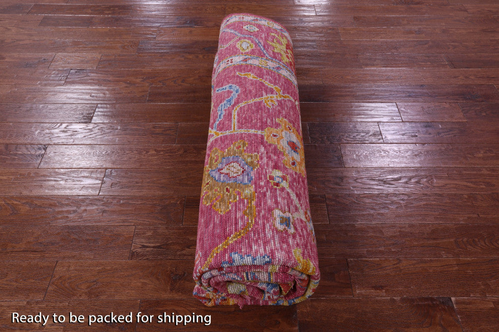 Turkish Oushak Handmade Wool Rug 7' 11" X 9' 9" - Q16067