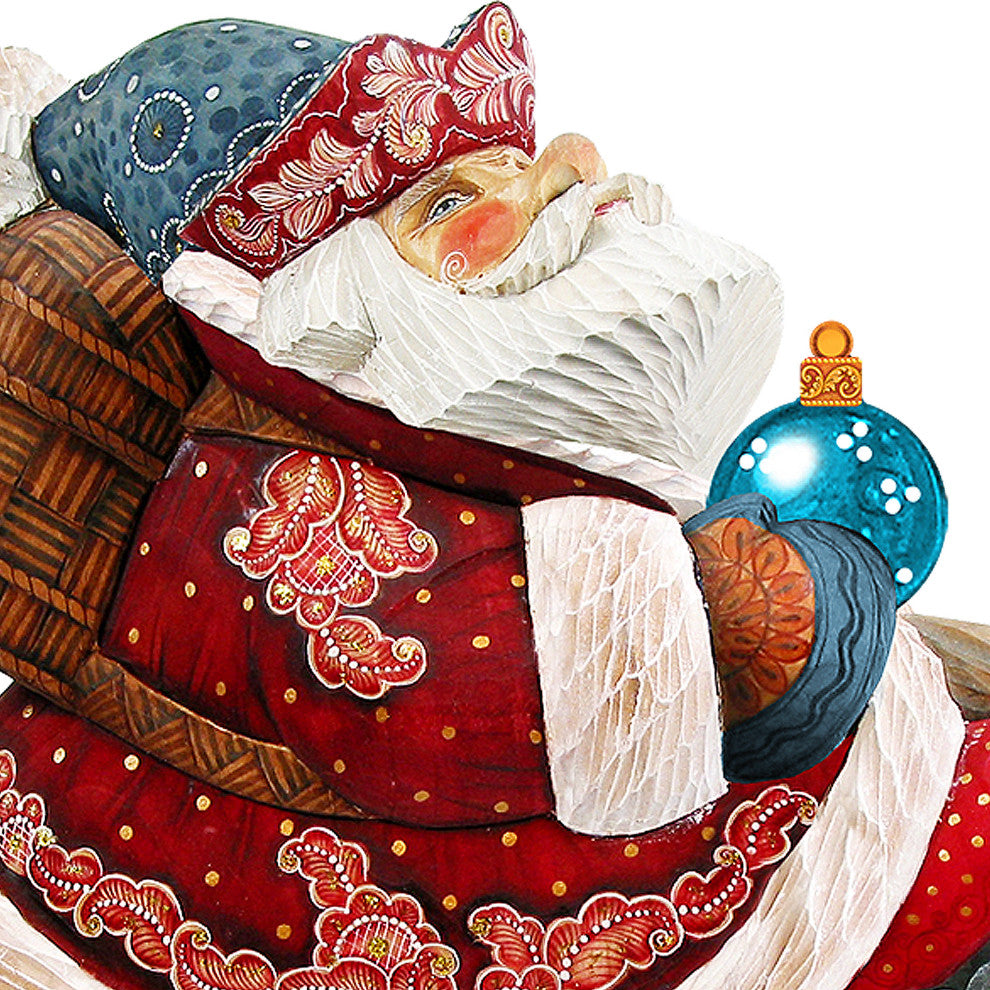 Golden Fish Santa Wooden Door Hanger