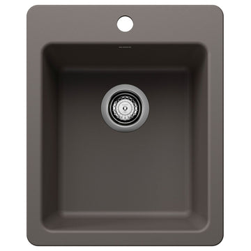 Blanco 443237 Liven 16-3/4" Drop-In/Undermount Single Basin - Volcano Gray