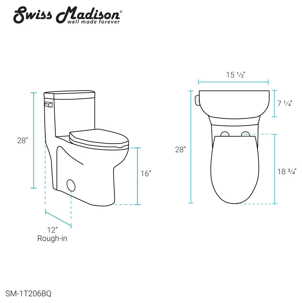 Sublime One Piece Elongated Toilet, Bisque, Single Flush