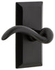 Ageless Iron Vale Plate Passage With Tine Lever, Black Iron
