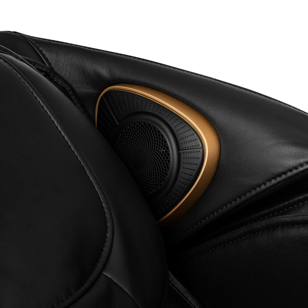 Jin 2.0 - Deluxe Heated SL Track Zero Wall Massage Chair, Black