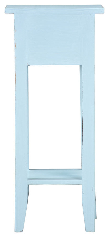 Sunset Trading Cottage Narrow Side Table, Sky Blue