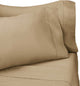 Beige King Microfiber 4-Piece Bed Sheet Set