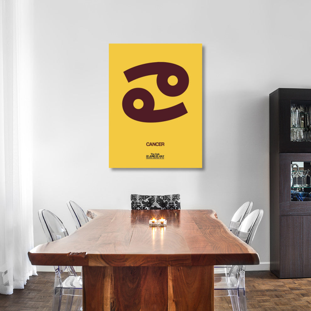 "Cancer Zodiac Sign Brown" Fine Art Print