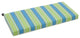 40"x19" Outdoor Spun Polyester Loveseat Cushion, Haliwell Caribbean