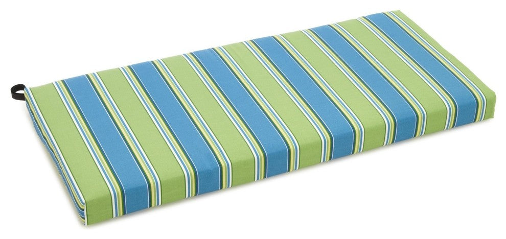 40"x19" Outdoor Spun Polyester Loveseat Cushion, Haliwell Caribbean