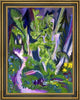 Ernst Ludwig Kirchner Mountain Forest - 21" x 28" Framed Premium Canvas Print