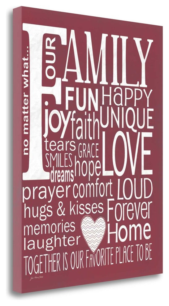 "Family - Winter Berry" By Jo Moulton, Giclee Print on Gallery Wrap Canvas