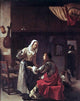 Frans Van Mieris Brothel Scene, 20"x25" Wall Decal