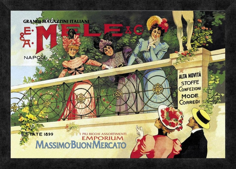 The Great Italian Store And Emporium, E. A. Mele, 1898, 26"X18"