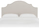 Brenson California King Nail Button Notched Headboard, Premier Platinum