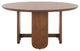Safavieh Couture Raybelina Round Coffee Table, Walnut