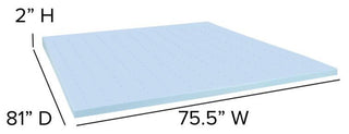 14" Metal Platform Bed Frame, 10" Pocket Spring Mattress & Memory Foam Topper, Black, Queen