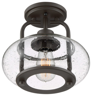 Trilogy 1-Light Semi-Flush Mount, Brushed Nickel