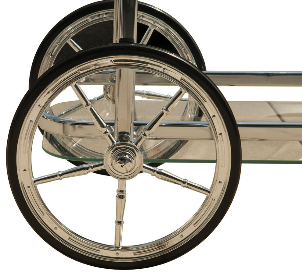 Modern Rolling Bar Cart Serving Trolley