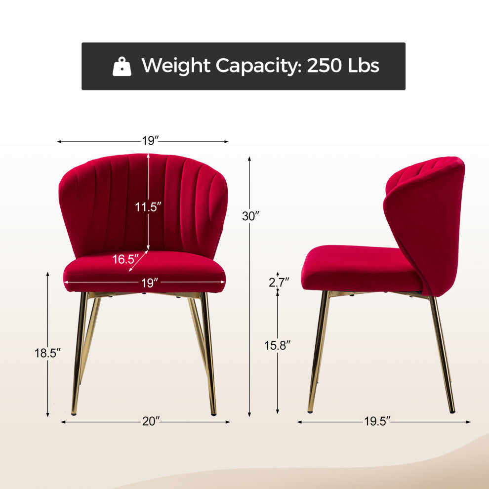 Milia Dining Chair, Red