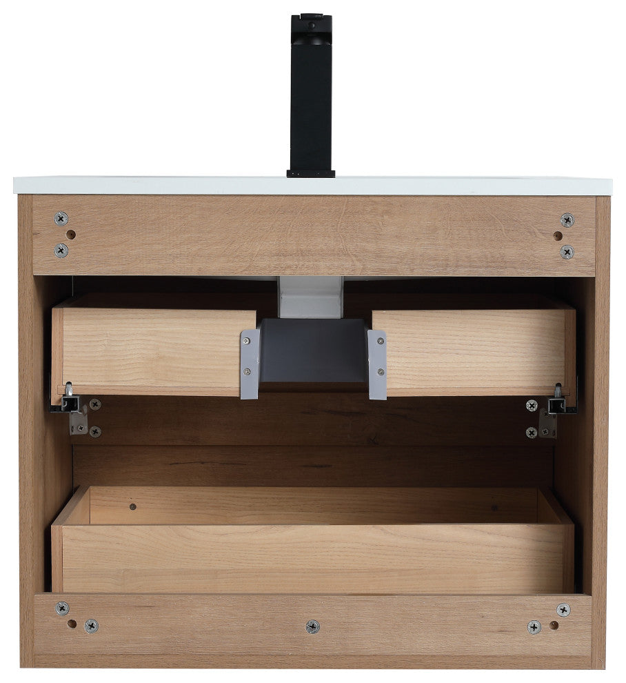 24" Sink Vanity, Plywood, Smc Top, No Faucet