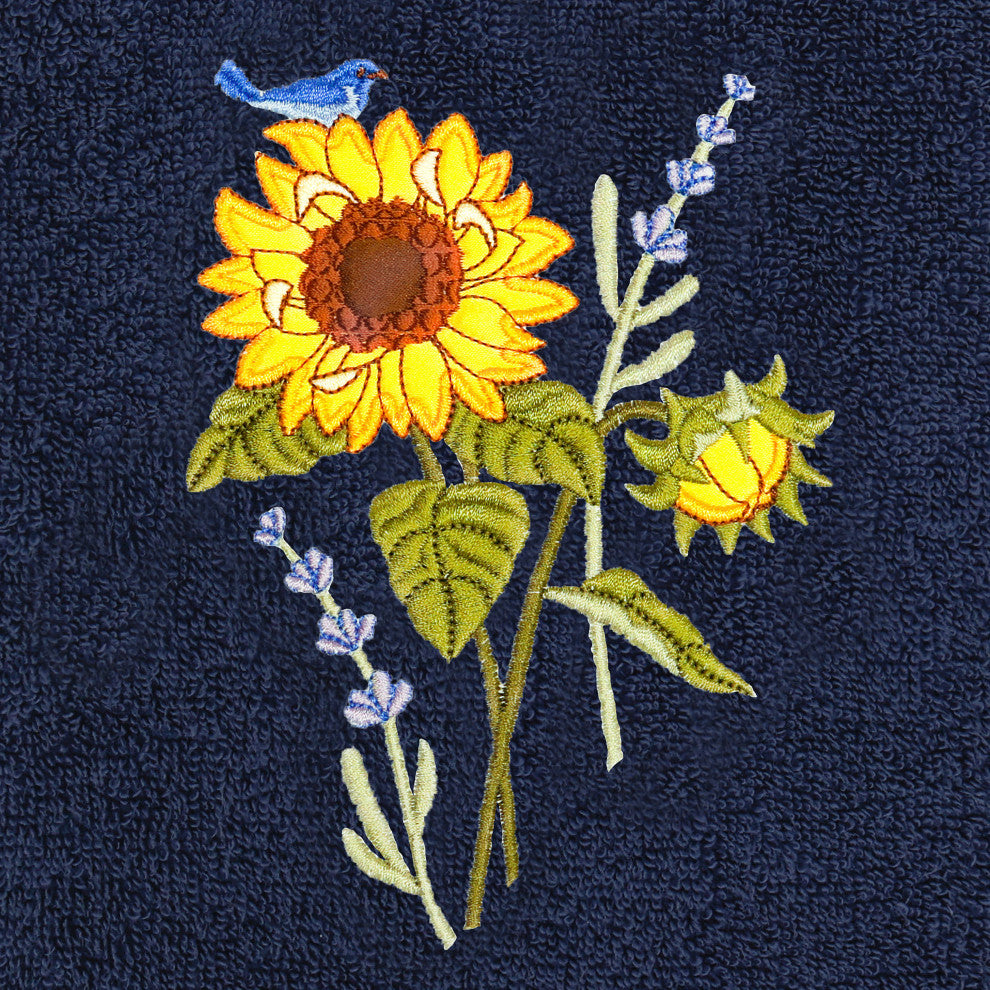 Linum Home Textiles 100% Turkish Cotton GIRASOL 3PC Embellished Towel Set