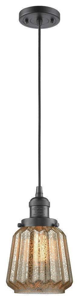 Chatham 1-Light Mini Pendant, Oil Rubbed Bronze, Mercury