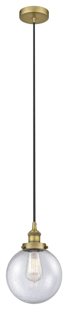 Innovations 616-1PH-BB-G204-8-LED 1-Light Mini Pendant, Brushed Brass