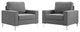 Allure 2-Piece Armchair Set Gray