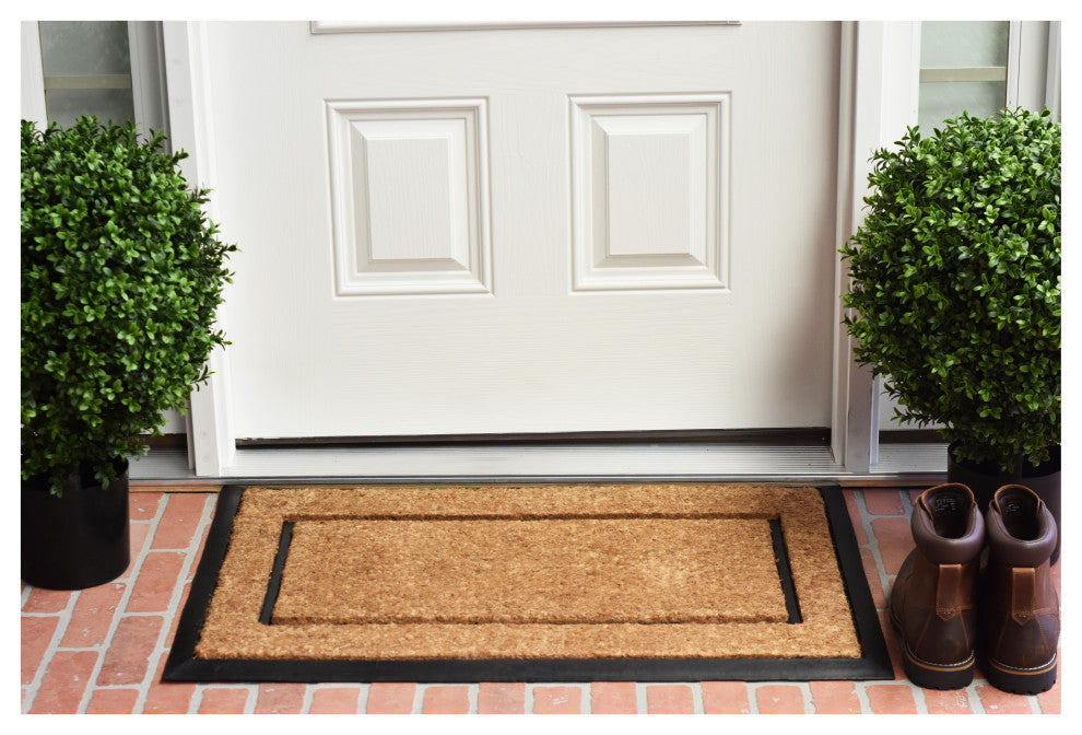 Calloway Mills The General Monogram Doormat, 18"x30", Letter A