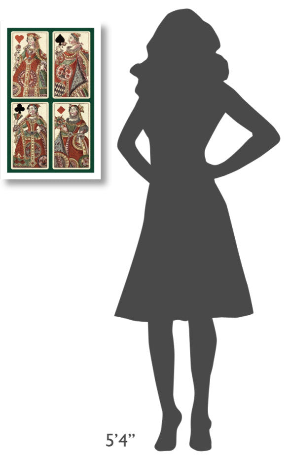 "Queens (Bauern Hochzeit Deck)" Paper Print by Andreas Benedictus Gï¿½_bl, 15"x24"