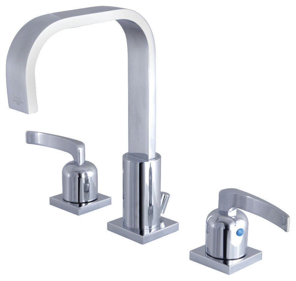 Fauceture Widespread Bathroom Faucet With Retail Pop-Up, Polished Chrome