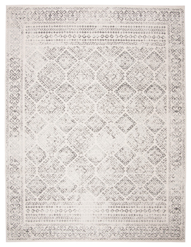 Safavieh Tulum Tul264A Vintage and Distressed Rug, Ivory and Gray, 4'0"x6'0"