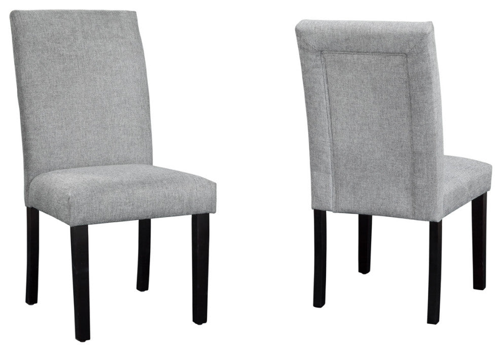 Grafton Home Montgomery Parsons Chairs (Set of 2), Platinum