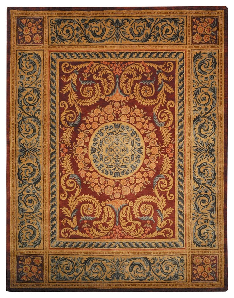 Safavieh Empire EM421A 4' Round Burgundy Rug