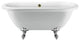 67" Streamline N1121CH-BNK Clawfoot Tub and Tray With External Drain