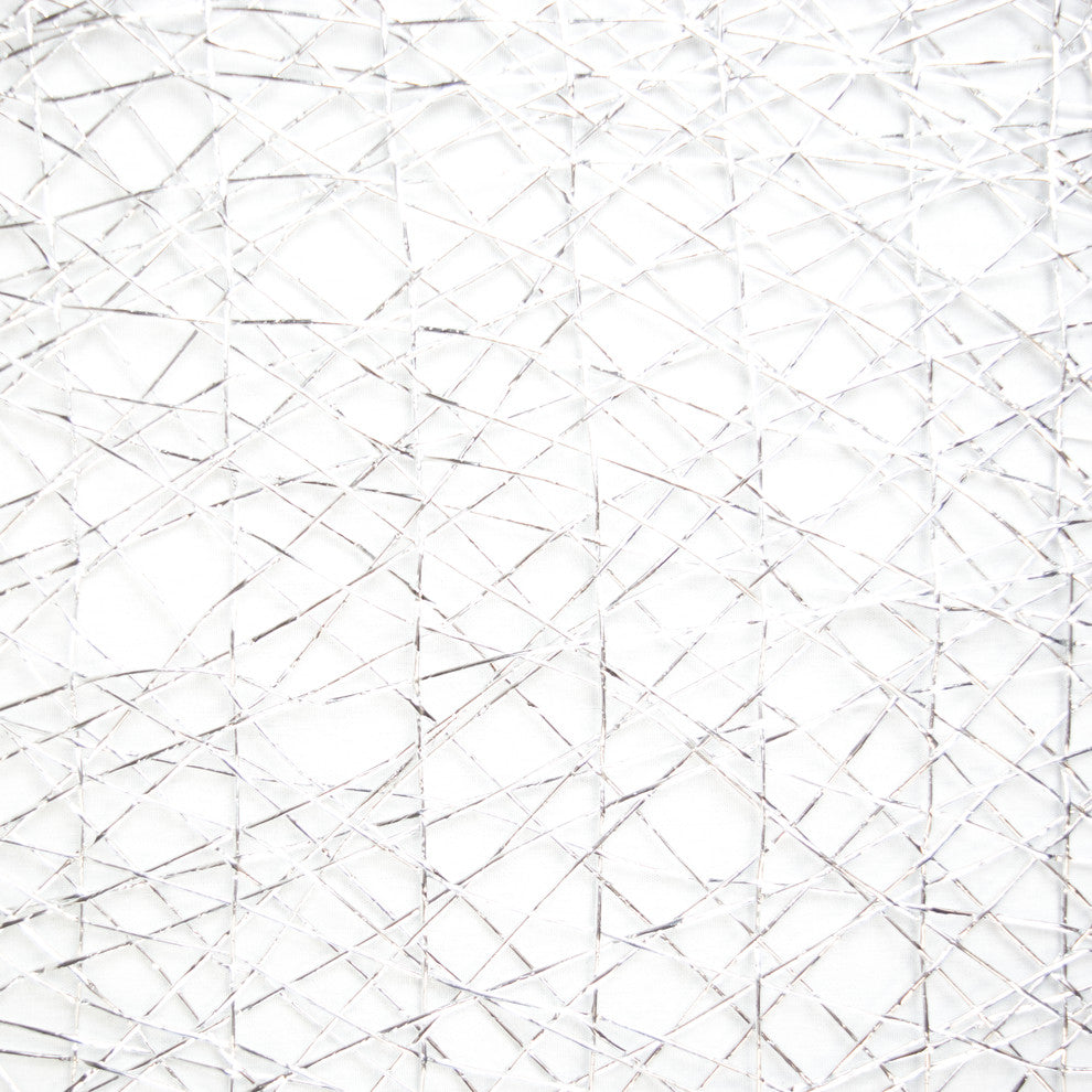 DII Silver Woven Paper Table Runner 14"x72"