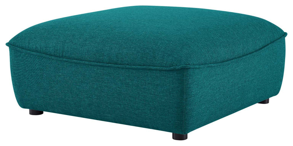 Accent Chair Ottoman, Fabric, Teal Blue, Modern, Living Lounge Hotel Hospitality